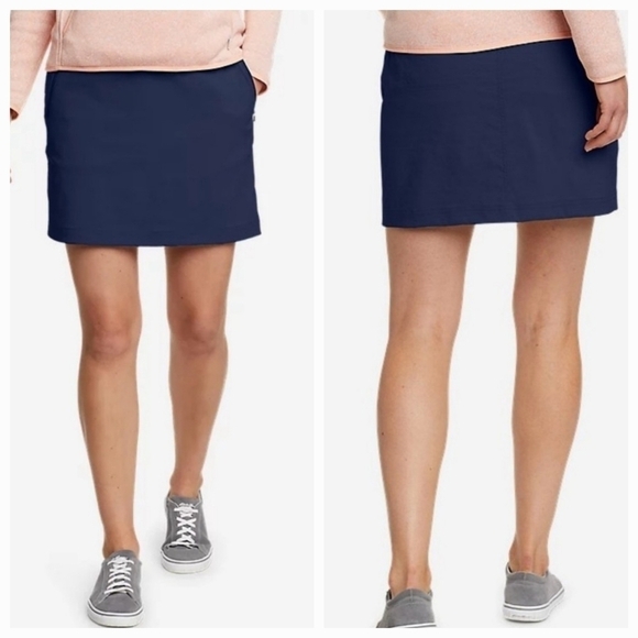 Eddie Bauer Navy Rainer Classic Nylon Hiking/Pickleball Active Skirt/Skort Sz M - Picture 1 of 11